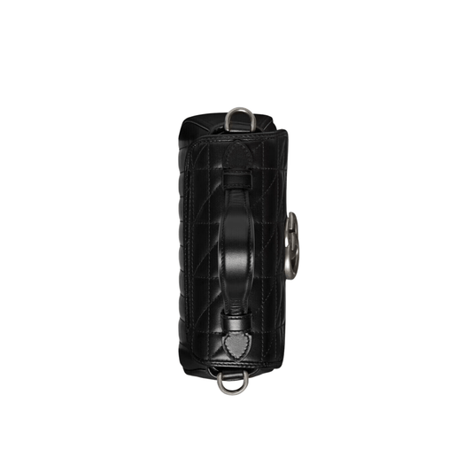 BORSA A MANO MINI DONNA GG MARMONT MATELASSÉ NERO - immagine 2