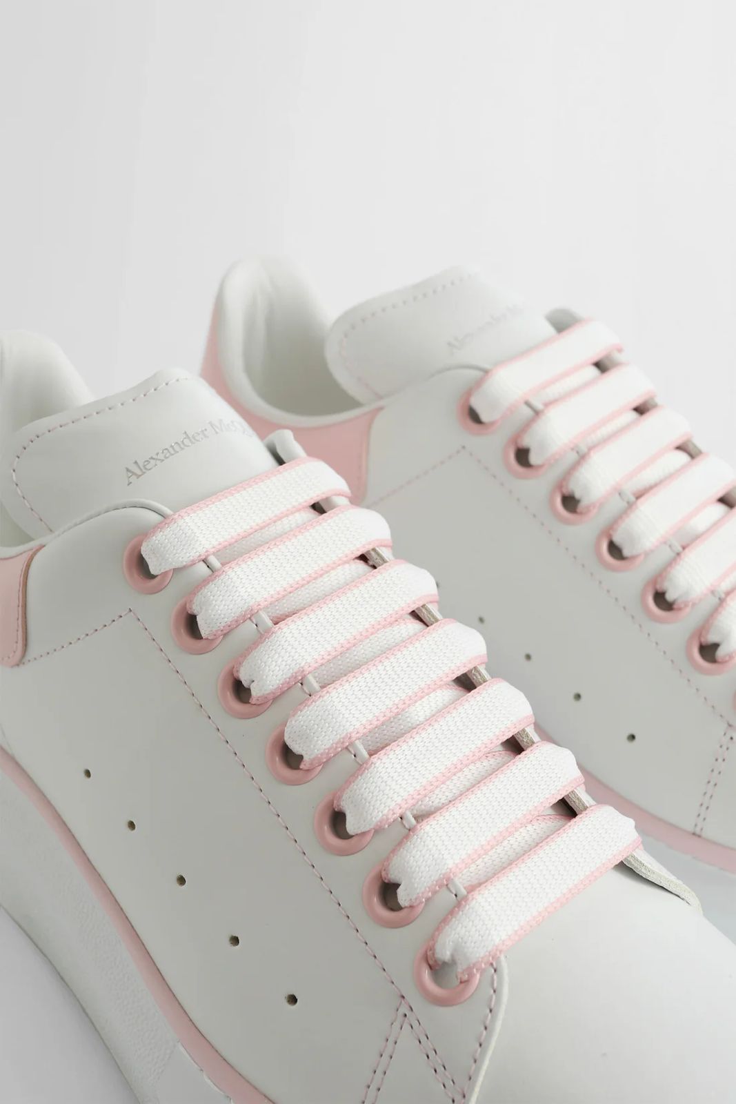 Alexander Mcqeen Oversized White Pink Women