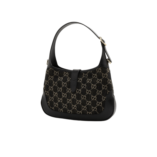 BORSA A TRACOLLA PICCOLA HOBO JACKIE 1961 SUPREME GG NERO AVORIO - immagine 2