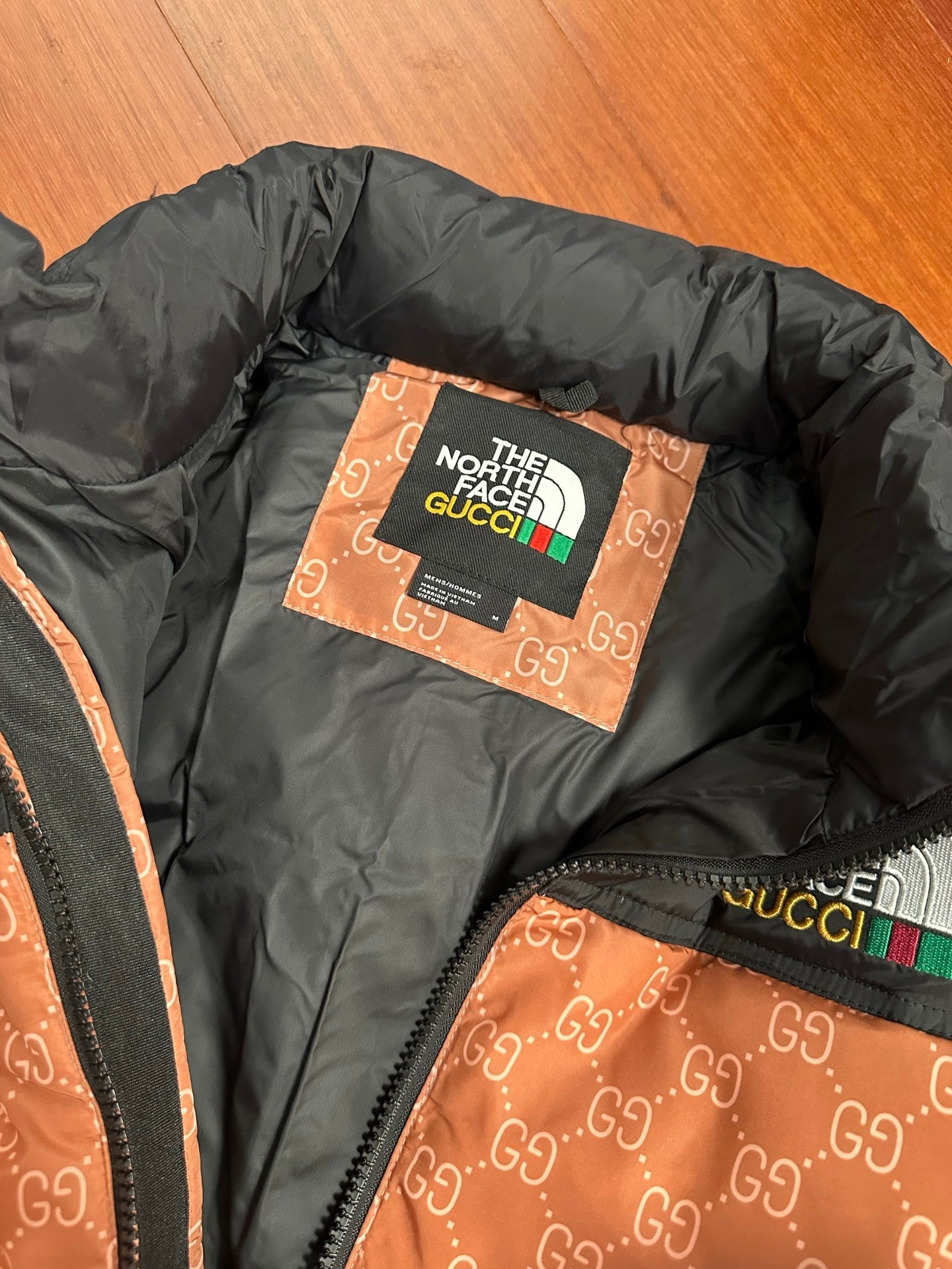 North Face and Gucci's joint down jacket