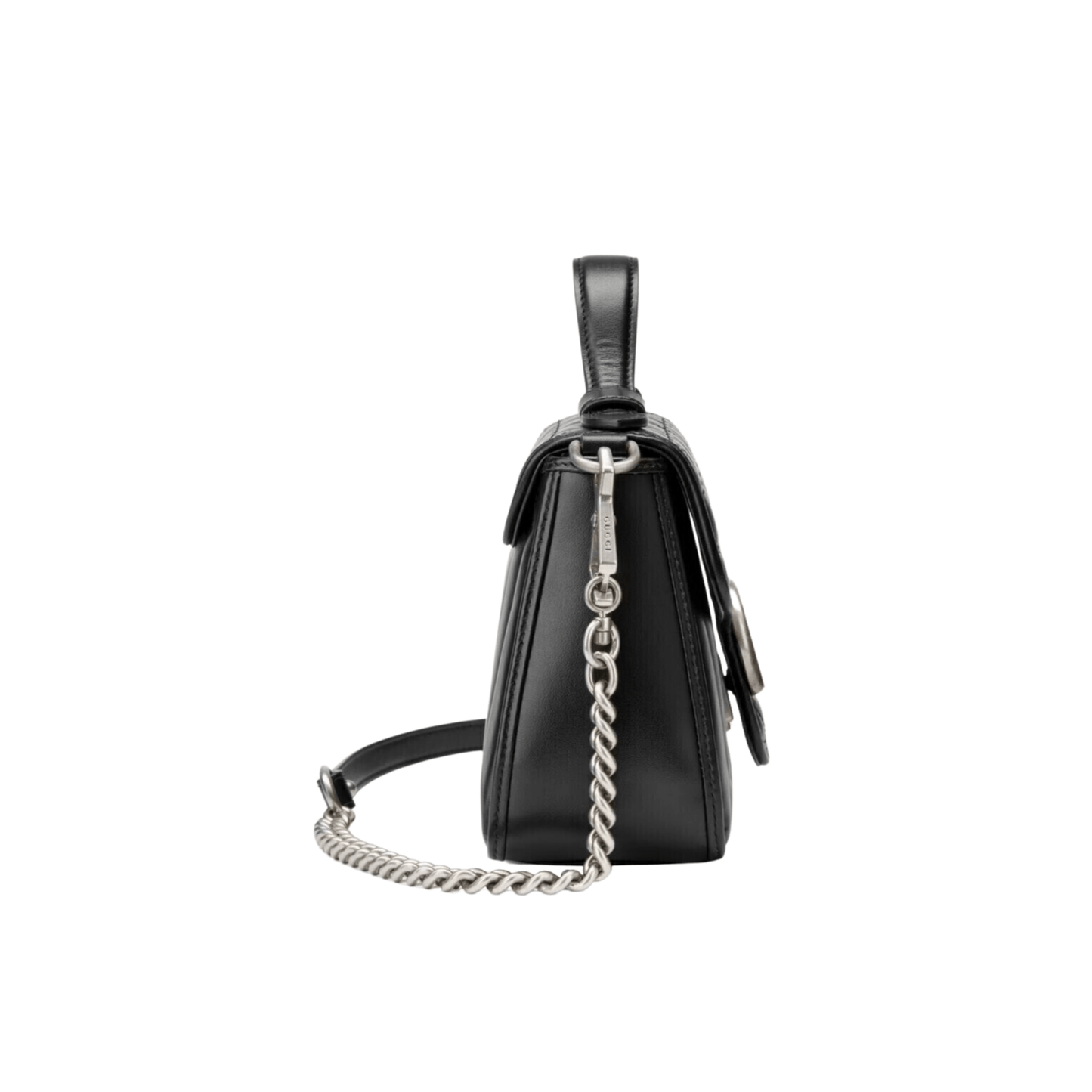 BORSA A MANO MINI DONNA GG MARMONT MATELASSÉ NERO - immagine 3