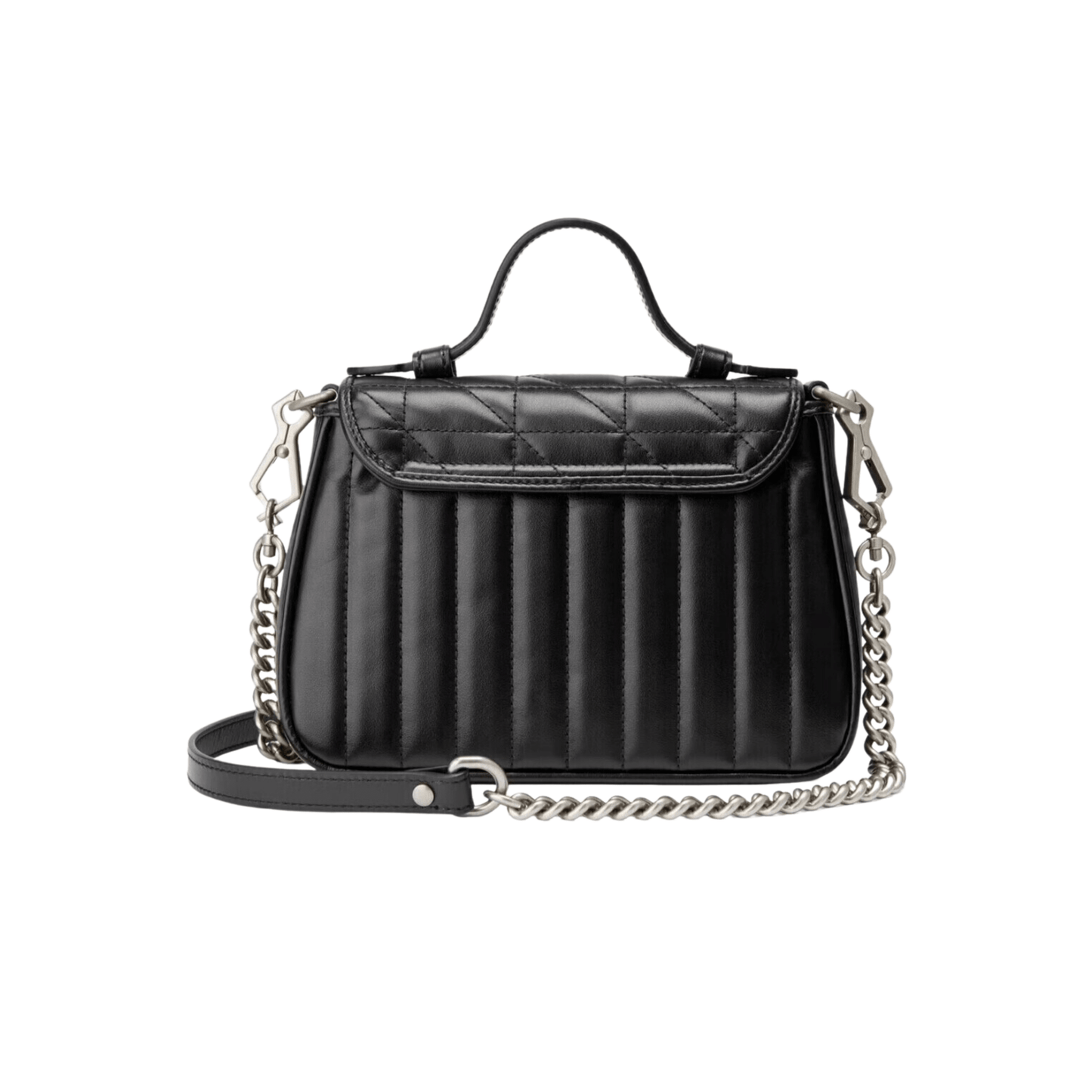 BORSA A MANO MINI DONNA GG MARMONT MATELASSÉ NERO - immagine 4