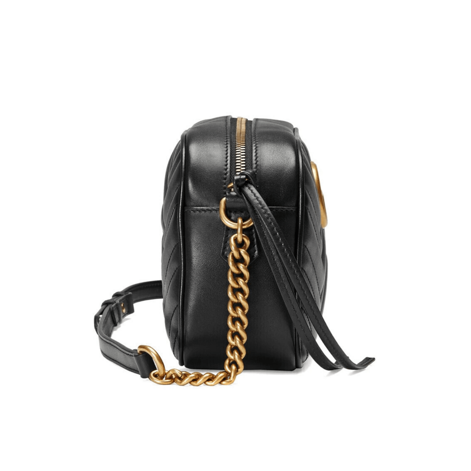 BORSA A SPALLA DONNA GG MARMONT MATELASSÉ PICCOLA NERO - immagine 5