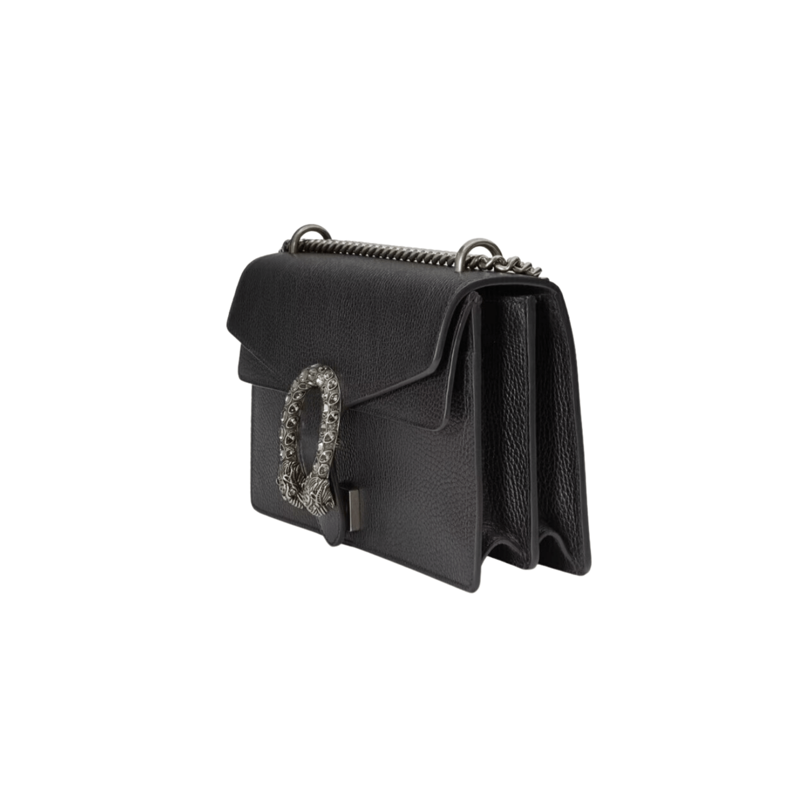 BORSA A TRACOLLA DIONYSUS IN PELLE NERA - immagine 3