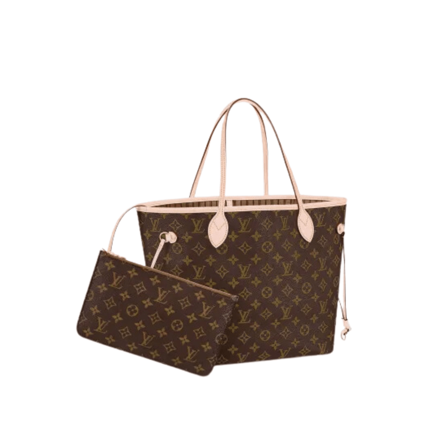 BORSA NEVERFULL MM TELA MONOGRAM / BEIGE - immagine 3