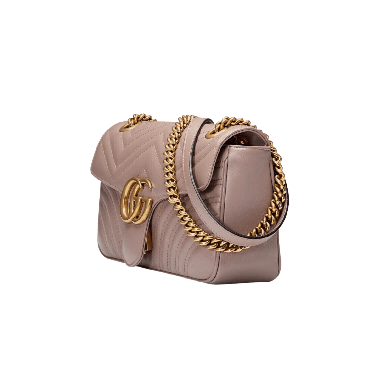 BORSA A SPALLA DONNA LOGO GG MARMONT PICCOLA IN PELLE COLORE CIPRIA - immagine 3
