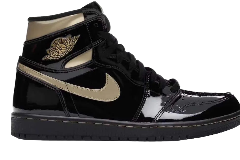 Jordan 1 Retro High nero oro