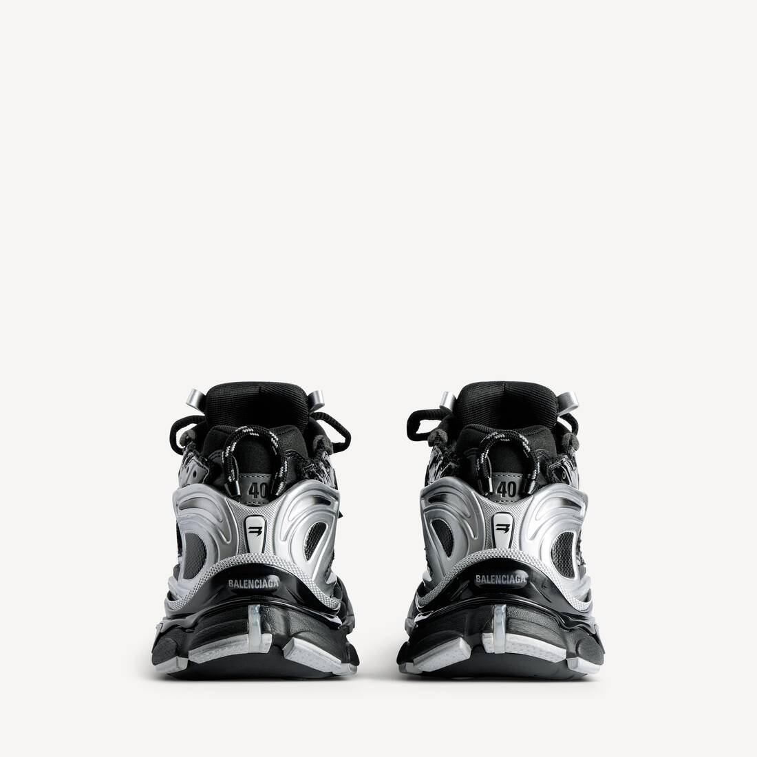 Men's Runner Sneaker in Black/silver | Balenciaga United States EN - Image 5