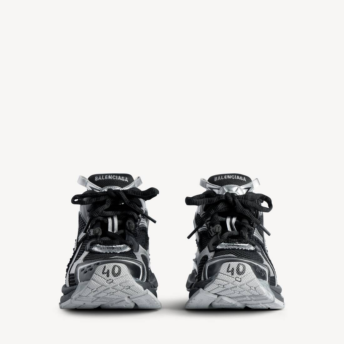 Men's Runner Sneaker in Black/silver | Balenciaga United States EN - Image 3