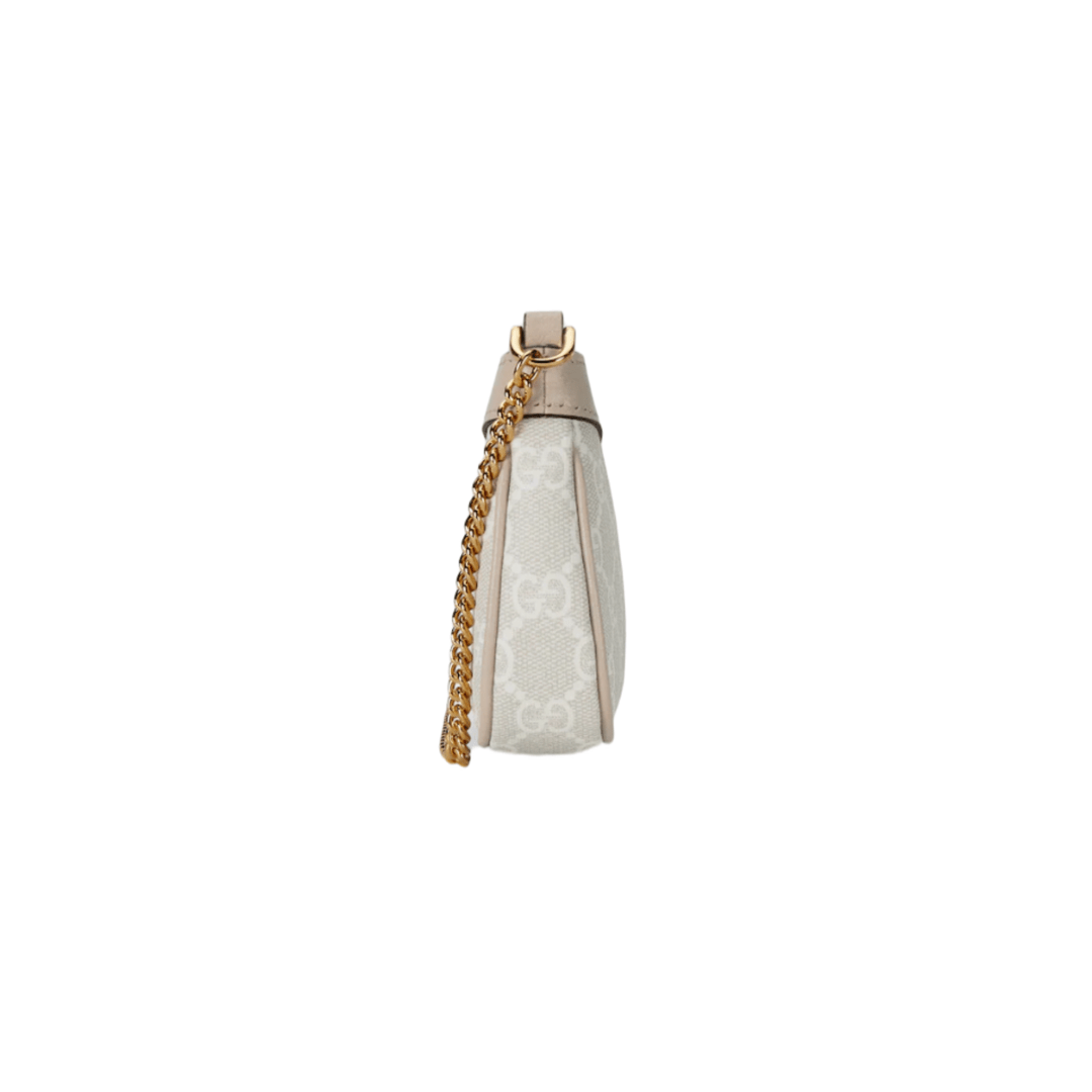 BORSA MINI OPHIDIA SUPREME BEIGE E BIANCO - immagine 3