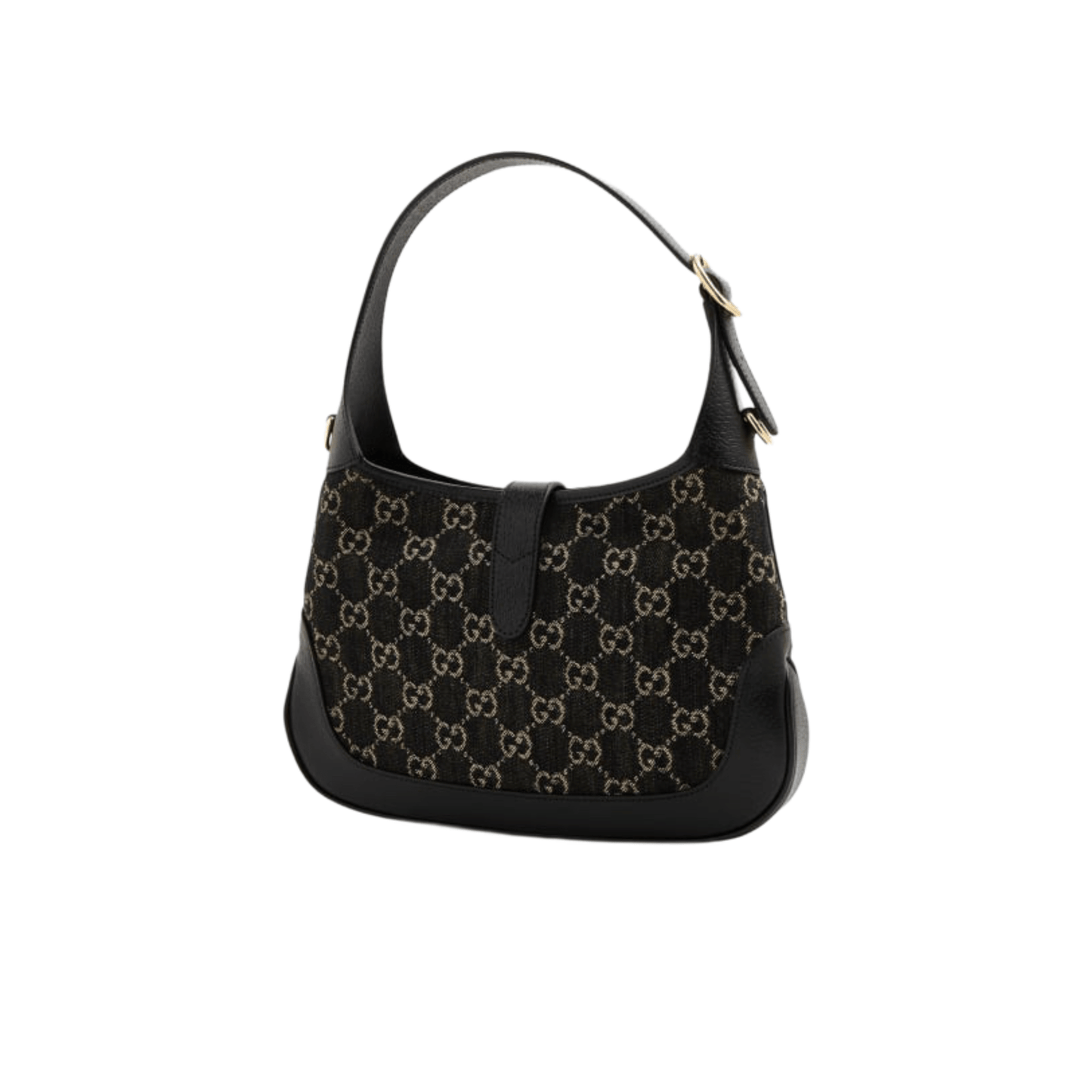 BORSA A TRACOLLA PICCOLA HOBO JACKIE 1961 SUPREME GG NERO AVORIO - immagine 2