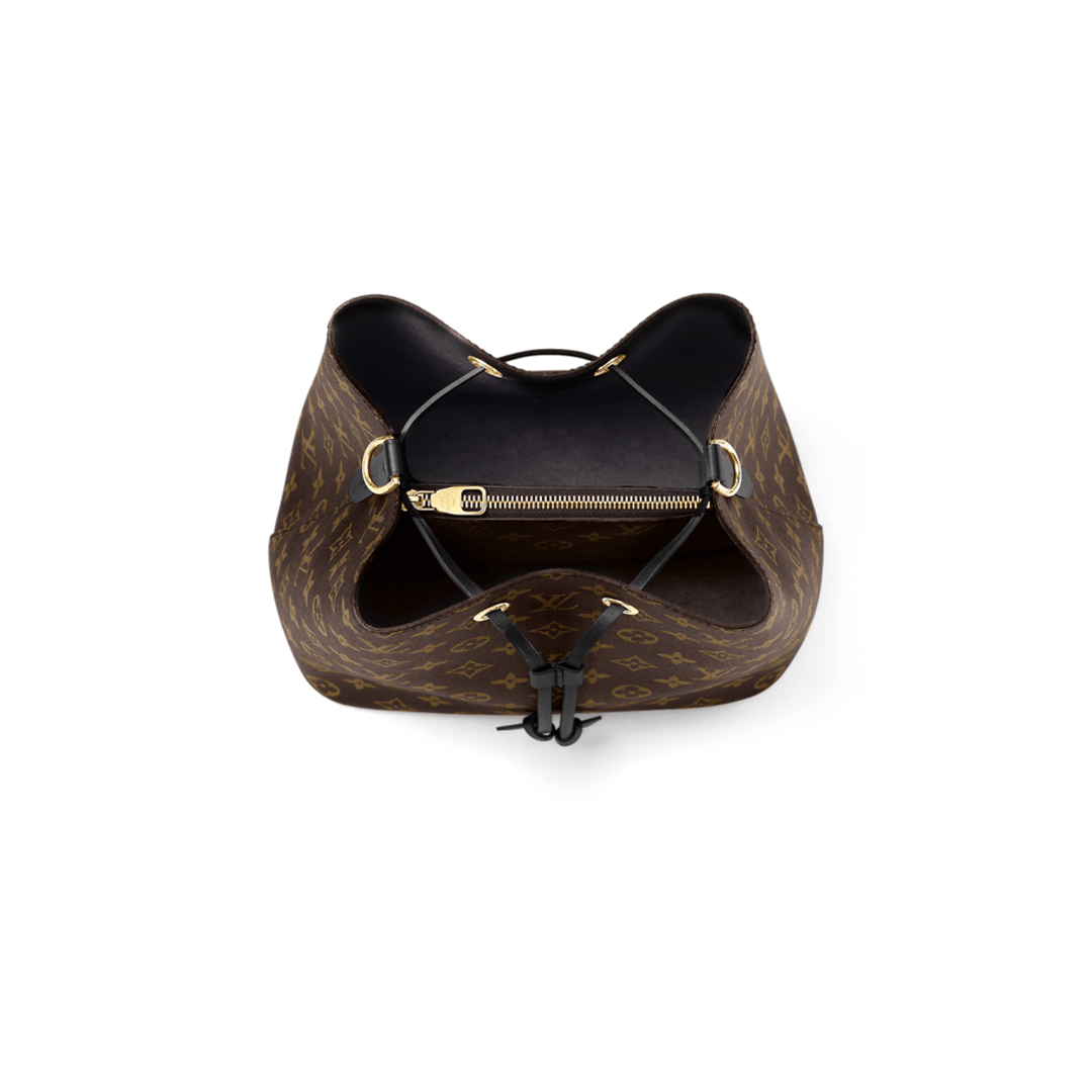 BORSA NÉONOÉ NERO TELA MONOGRAM - immagine 4