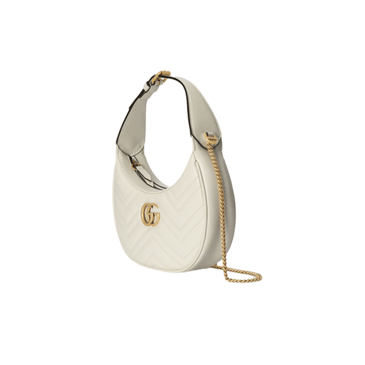 BORSA A MEZZALUNA MINI GG MARMONT BIANCA - immagine 2