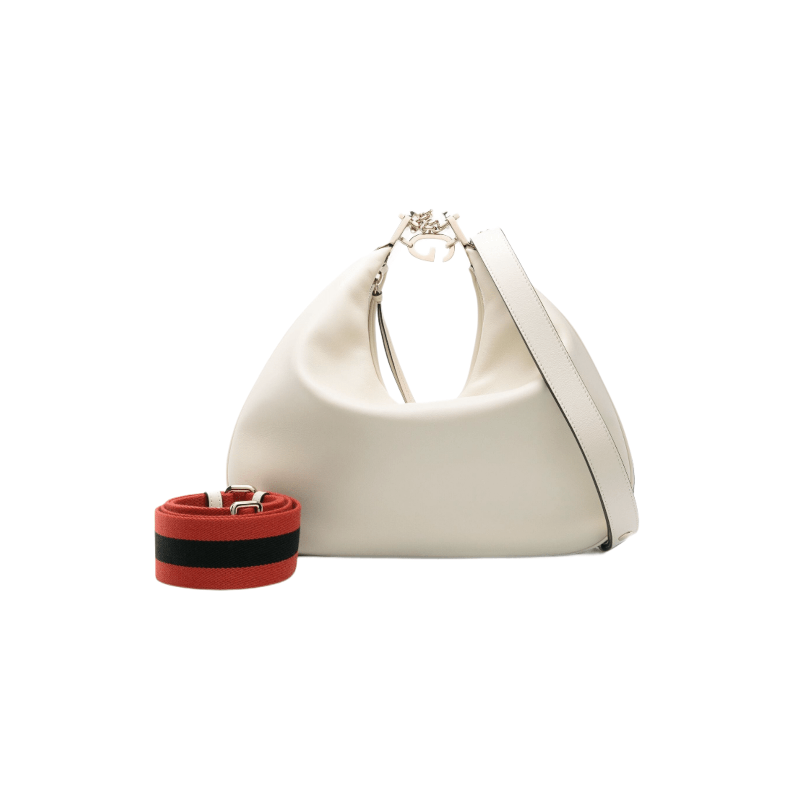 BORSA A SPALLA ATTACHE MEDIA CREMA - immagine 3