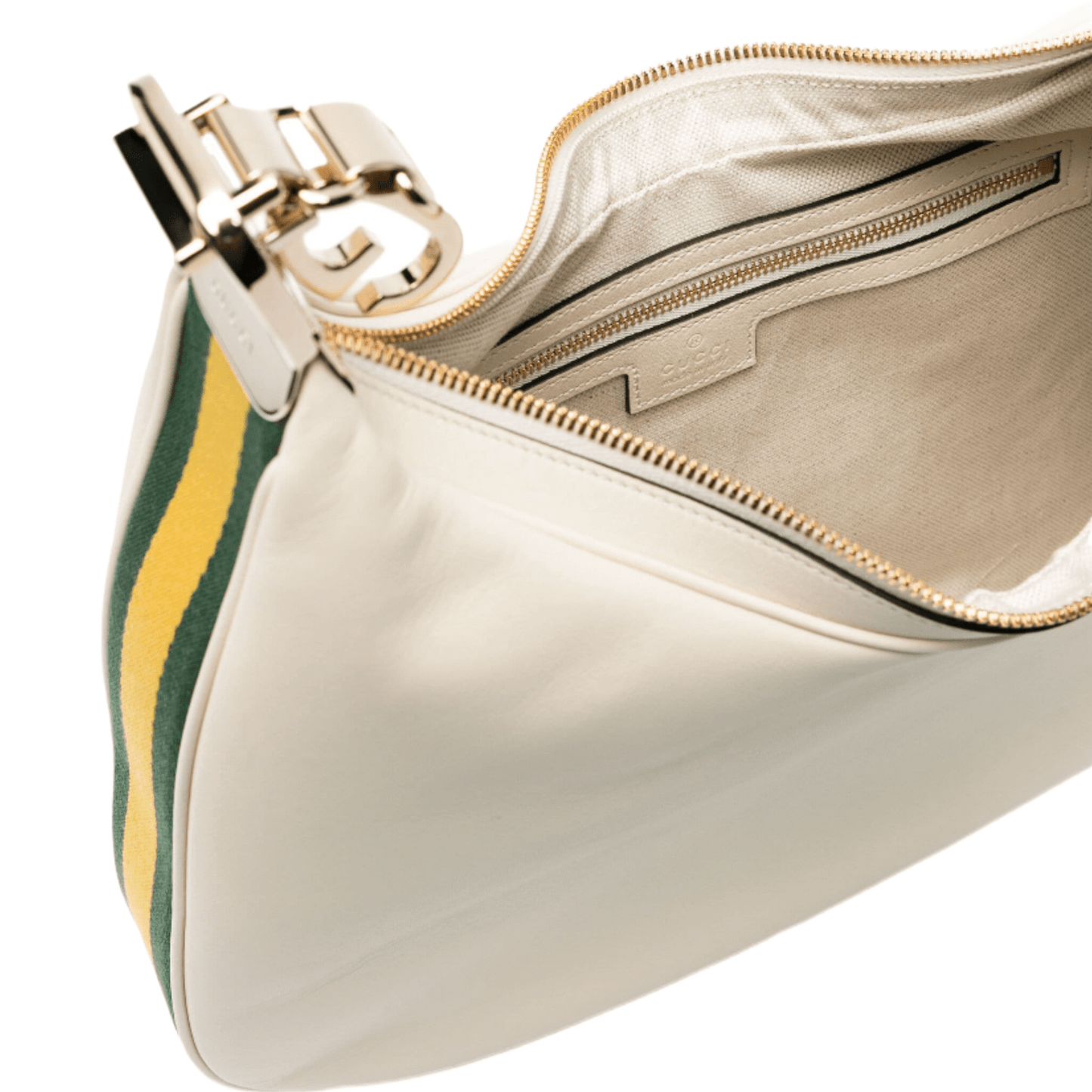 BORSA A SPALLA ATTACHE MEDIA CREMA - immagine 4