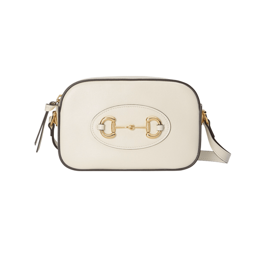 BORSA A SPALLA HORSEBIT 1955 MISURA PICCOLA SUPREME BIANCA