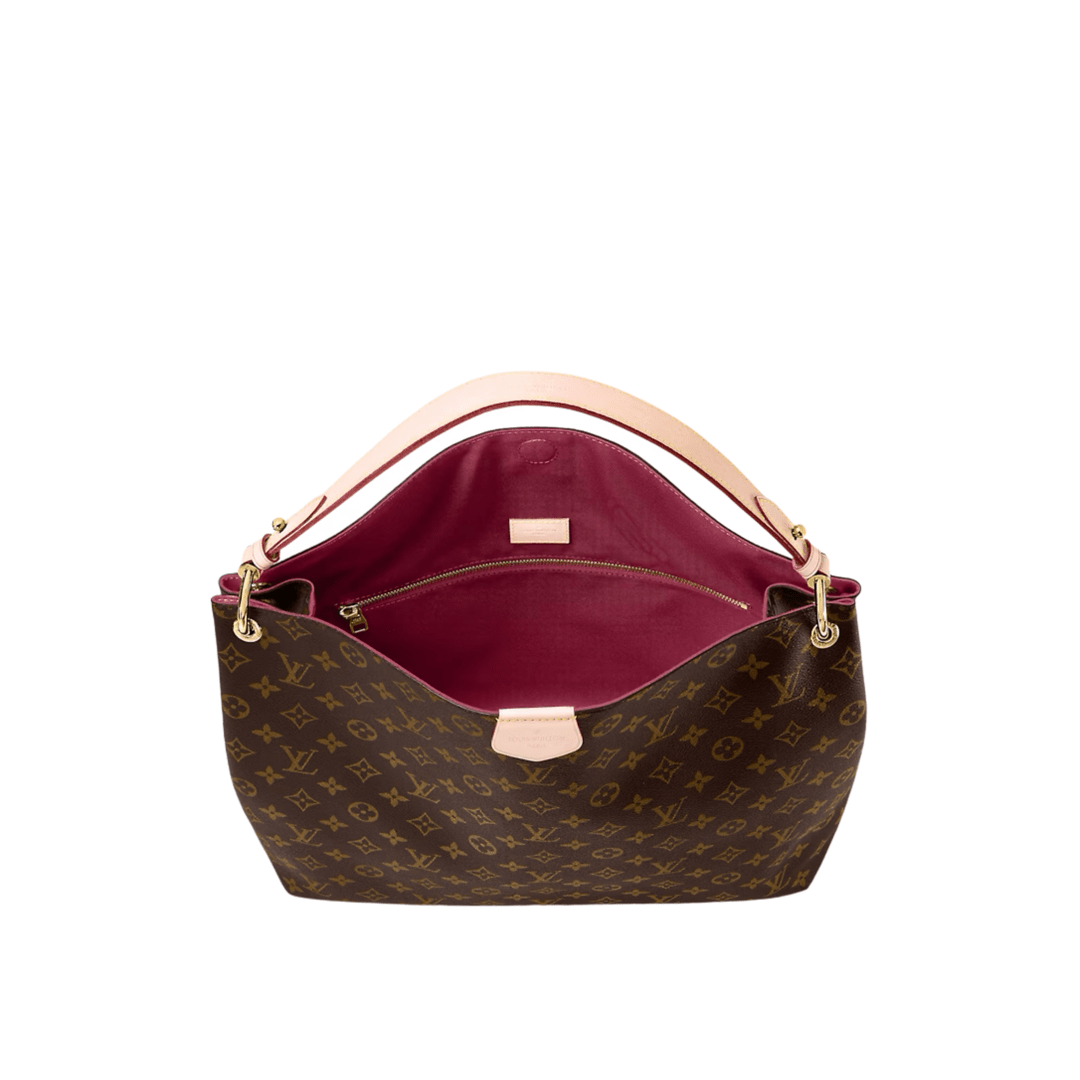 BORSA GRACEFULL MM TELA MONOGRAM ROSA PEONIA - immagine 3