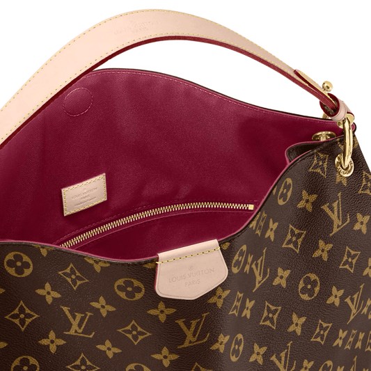 BORSA GRACEFULL MM TELA MONOGRAM ROSA PEONIA - immagine 2