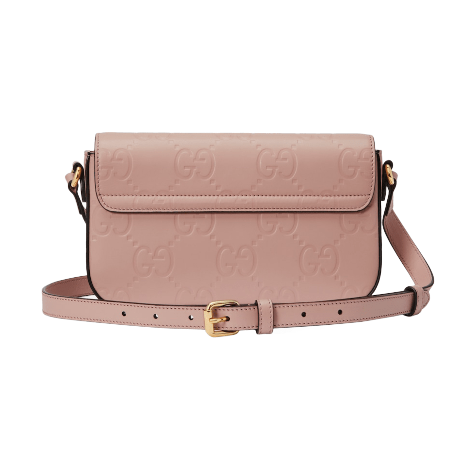 BORSA A SPALLA MINI GG IN PELLE CIPRIA - immagine 2