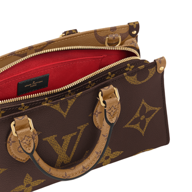 BORSA ON THE GO EAST WEST IN PELLE MONOGRAM EMPREINTE MONOGRAM REVERSE CANVAS - immagine 4