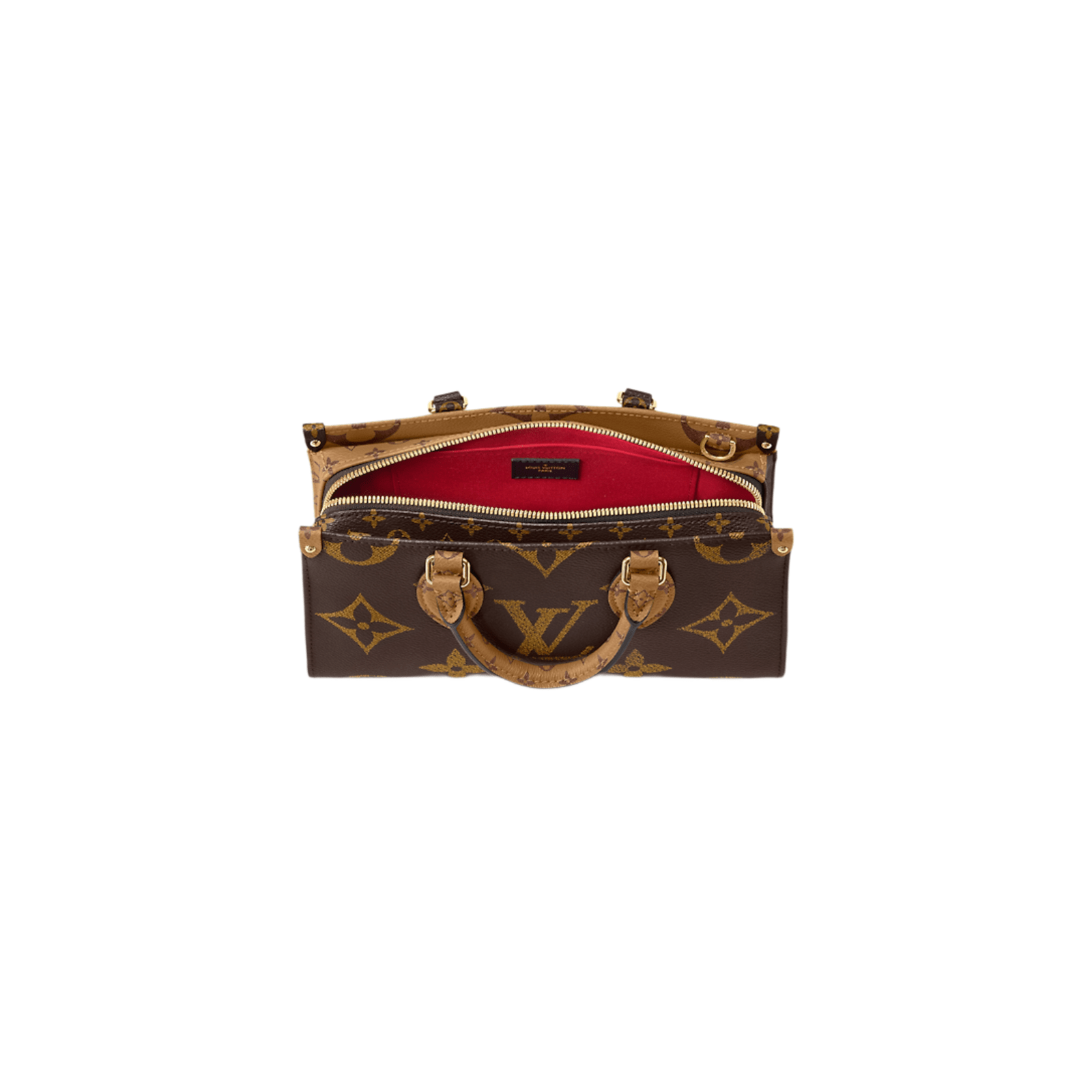BORSA ON THE GO EAST WEST IN PELLE MONOGRAM EMPREINTE MONOGRAM REVERSE CANVAS - immagine 5
