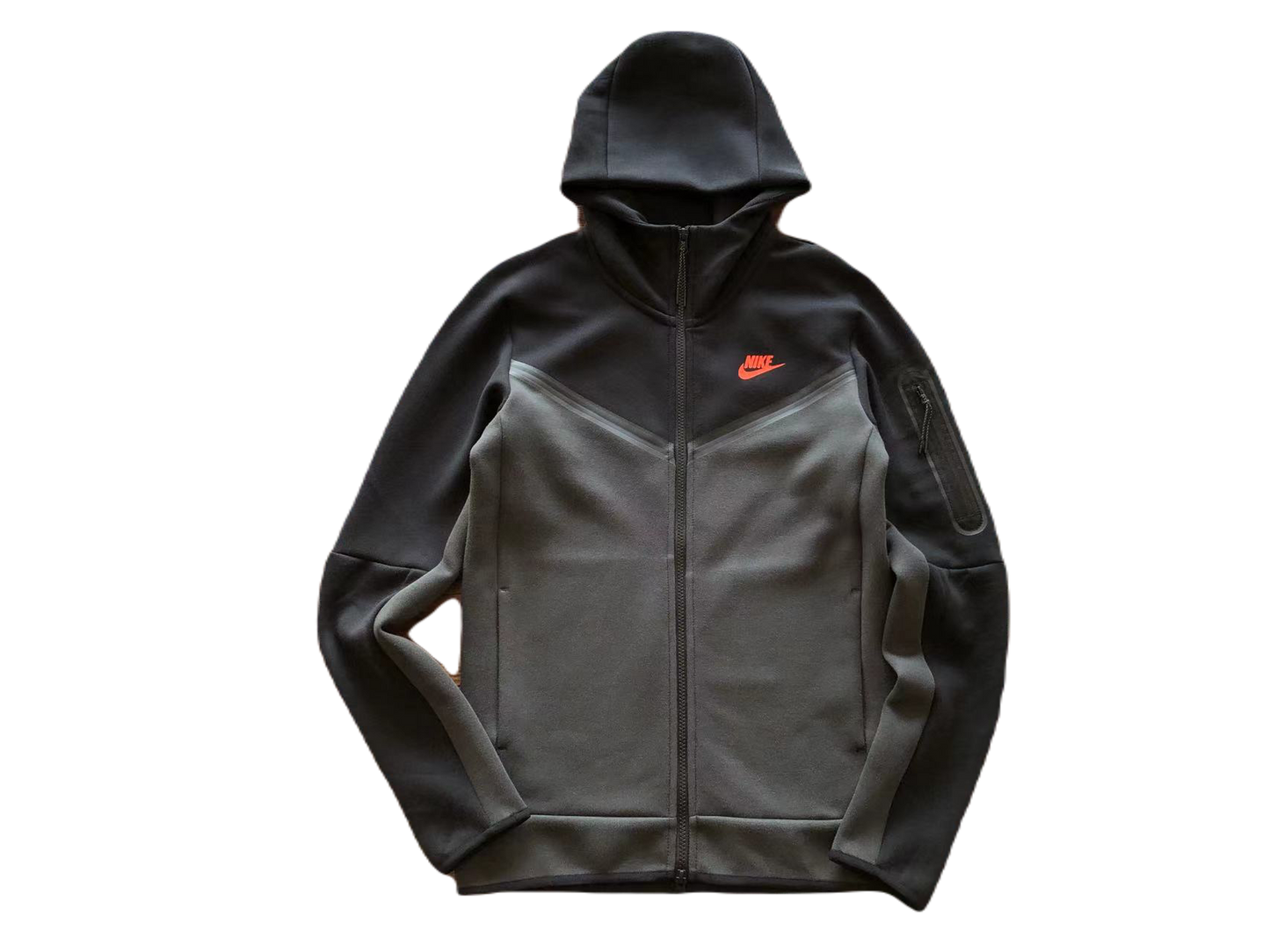 NK TECH FLEECE – BLACK/DARK GREY completo