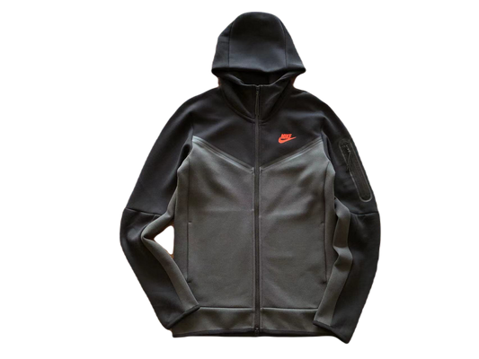 NK TECH FLEECE – BLACK/DARK GREY completo